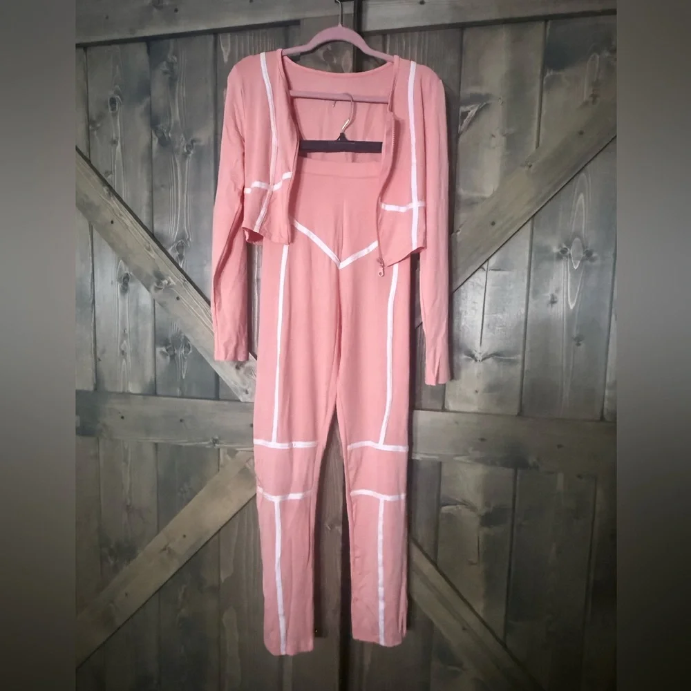 Coral pink matching set - XL